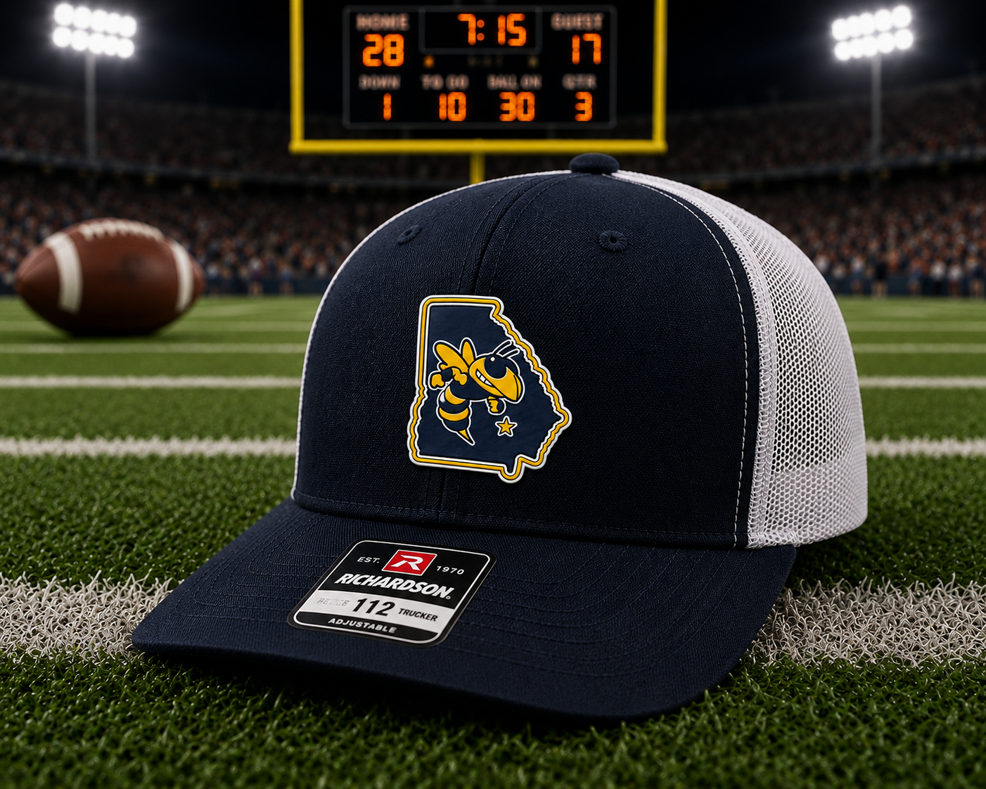 Jeff Davis Yellow Jackets Richardson 112 Hat